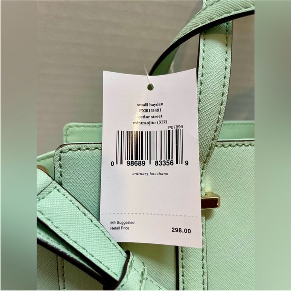 Kate Spade NWT Saffiano Cedar Street
Small Hayden Crossbody/Satchel
Mintmojito - Picture 2 of 10